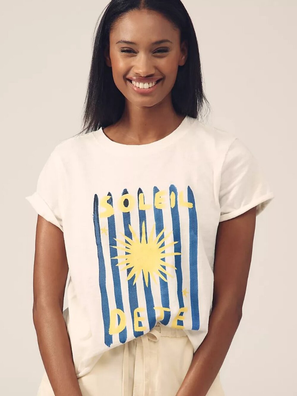 NEW Maeve Caitlin Boxy Tee Anthropologie Nephthys Illustrated Edition